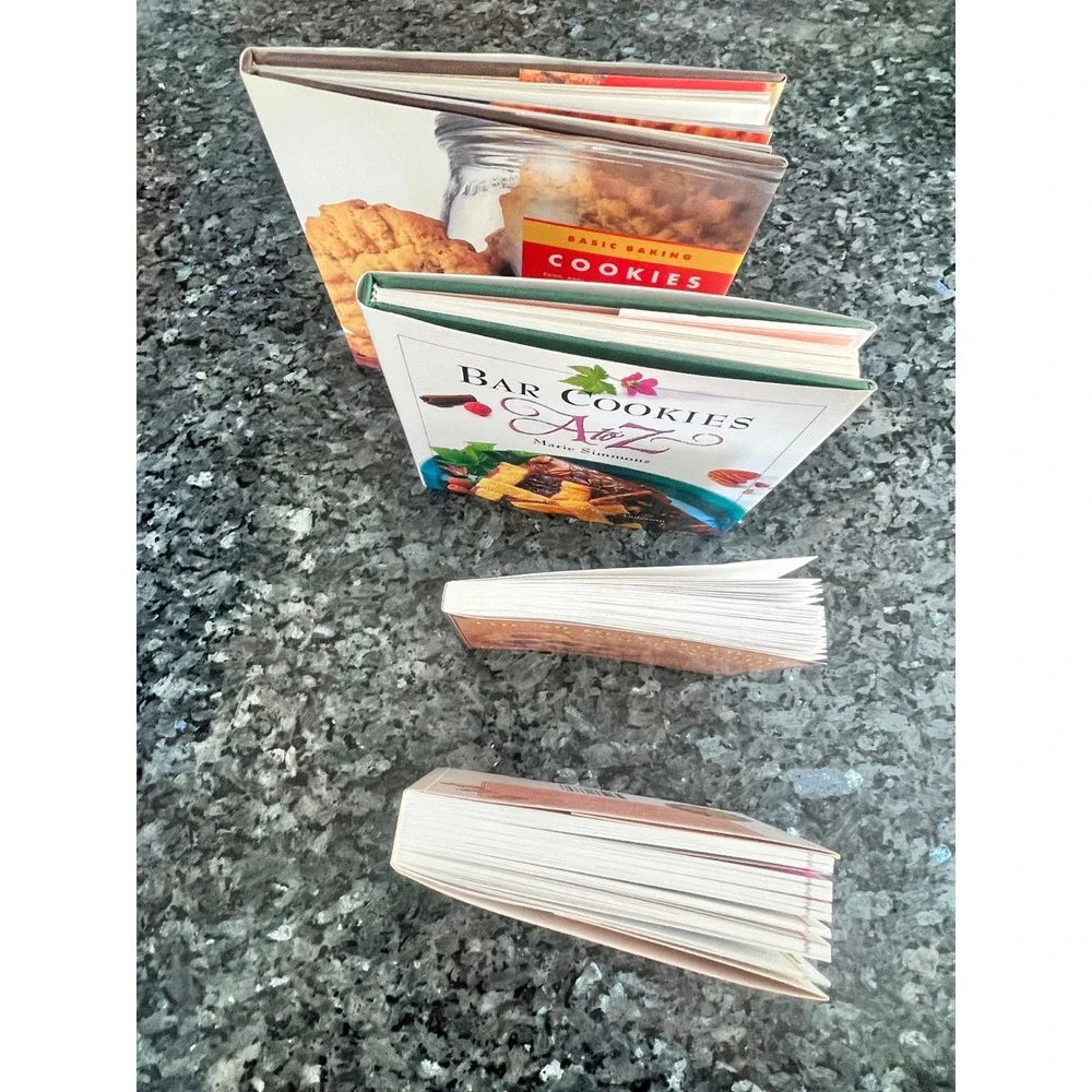 Cookie Cookbook Lot of 4 Bar Cookies A to Z Oatmeal Cookies Basic Baking Guides